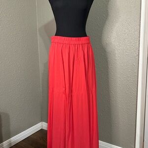 NWOT Old Navy Maxi Skirt in bright coral